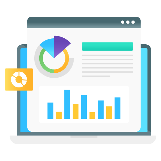 Web Analytics -Digital Marketing Flat Gradient Vectors