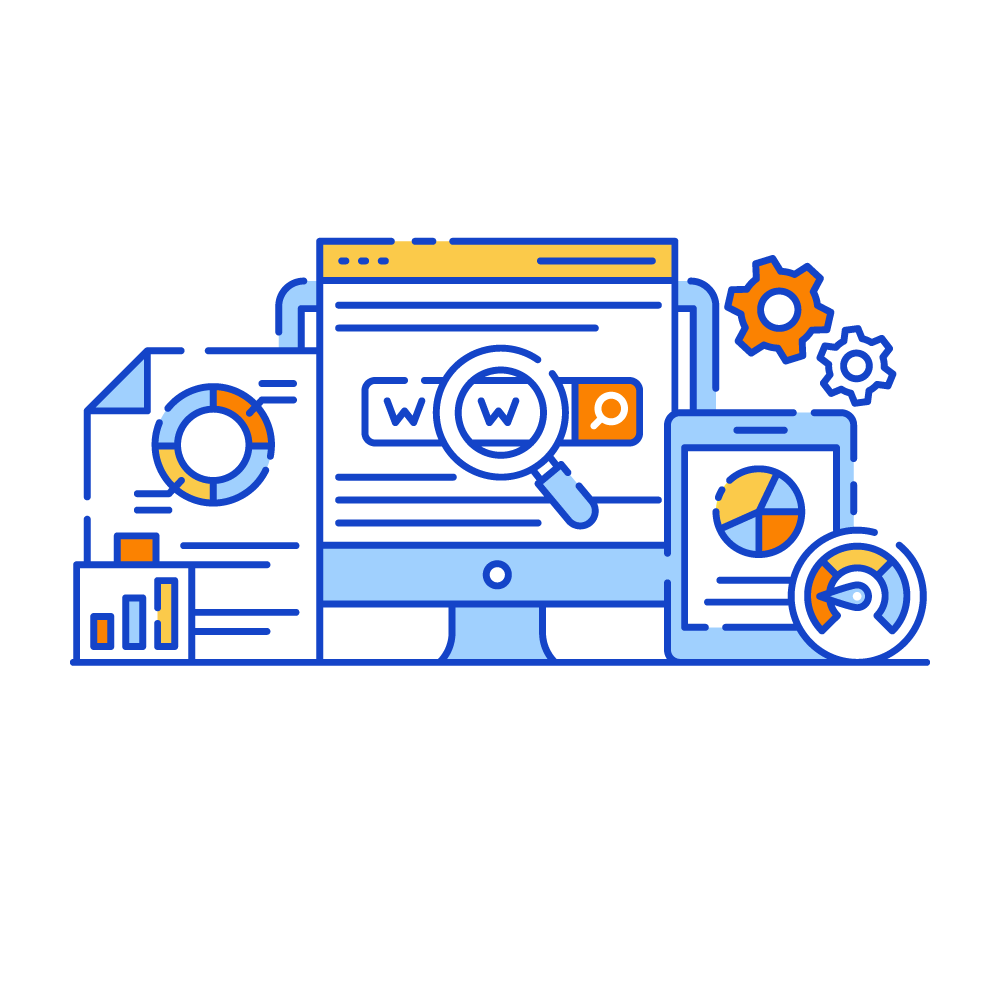 Search Engine Optimization -Data Analytics Illustrations