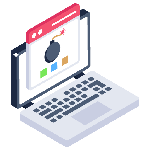 Web Attack -Cyber Security Isometric Icons