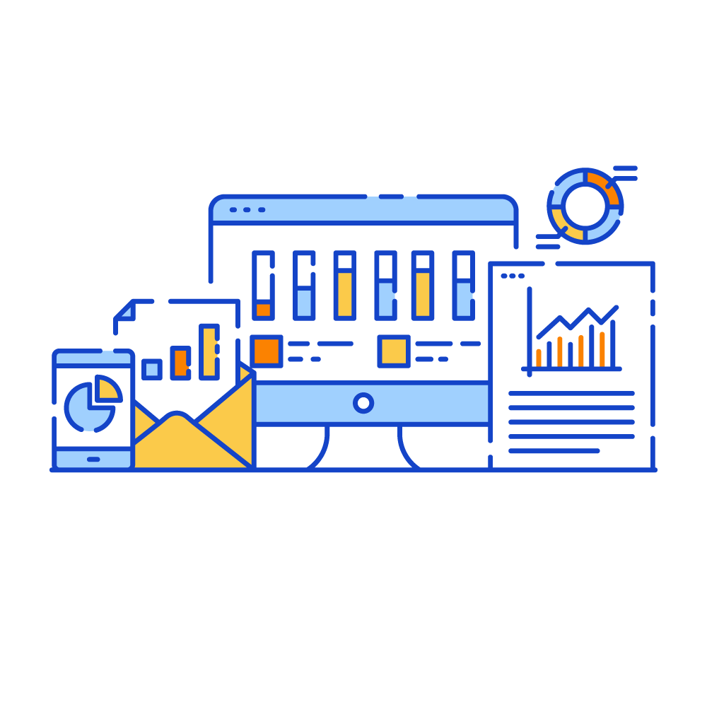 Digital Analytics -Data Analytics Illustrations