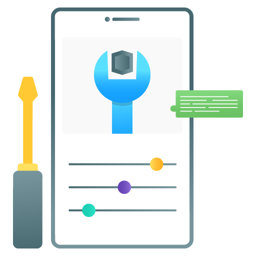 App Setting -App Development Flat Gradient Vectors