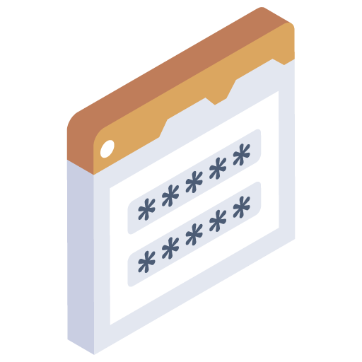 Web Password -Cyber Security Isometric Icons