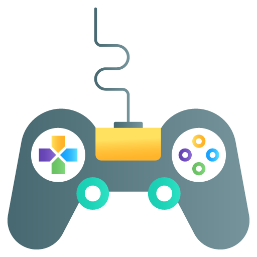 Game Controller -Artificial Intelligence Flat Gradient Vectors