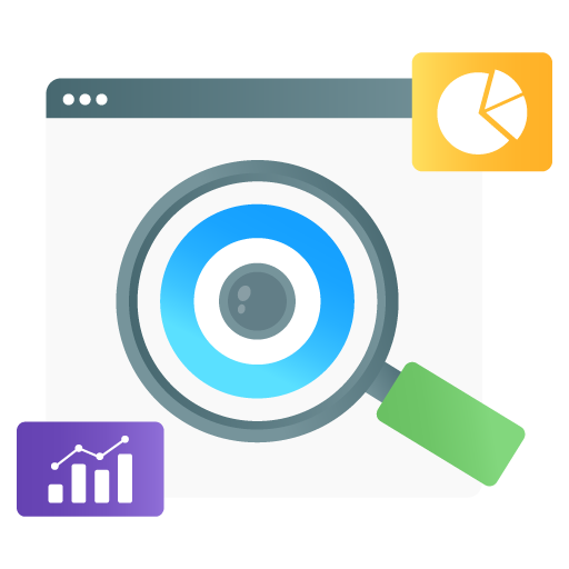 Web Monitoring -Web Hosting and Data Analytics Flat Grad