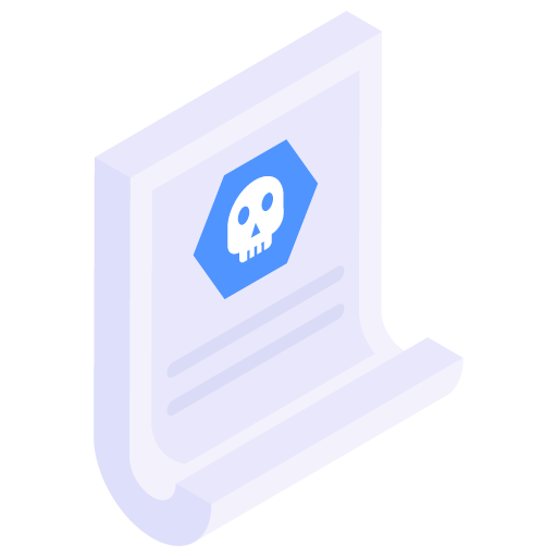 Infected File -Cyber Security Isometric Icons