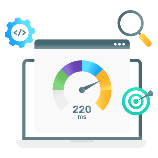 Web Speed -Seo and Development Flat Gradient Vectors