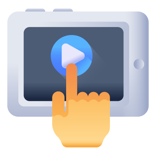 Video Click -100 E-learning Vector Icons