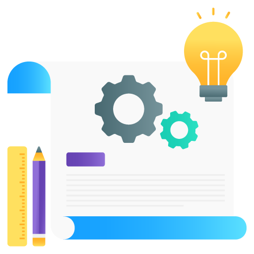 Project Development -Seo and Development Flat Gradient Vectors