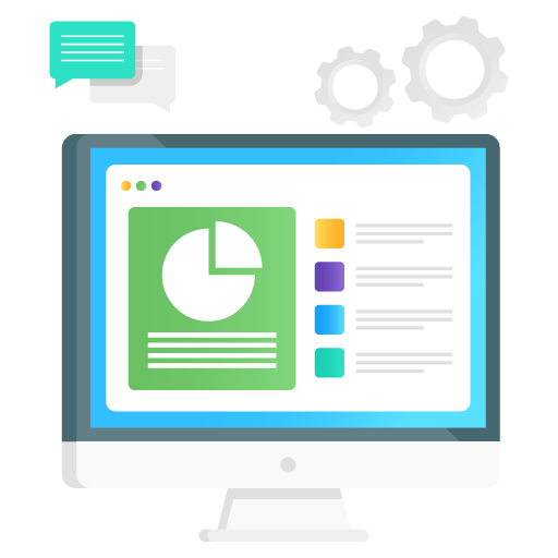 Web Data -Seo and Development Flat Gradient Vectors