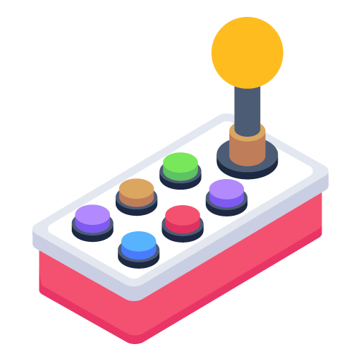 Column Joystick -Game Isometric Icons