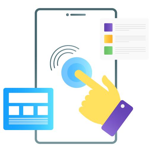 User Interaction -Seo and Development Flat Gradient Vectors