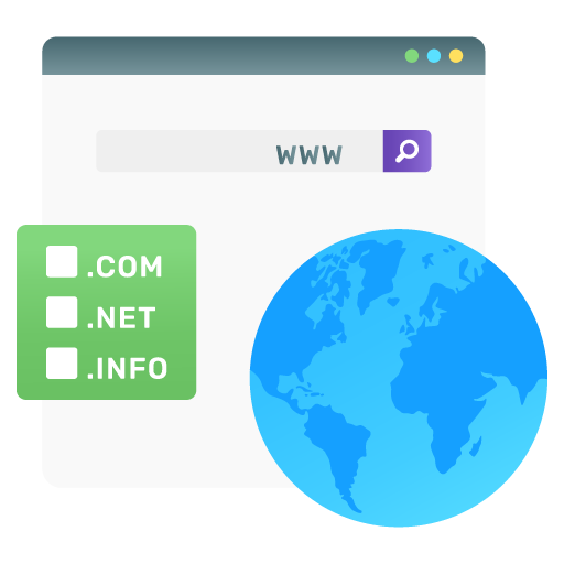 Domain -App Development Flat Gradient Vectors