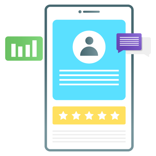 User Experience -App Development Flat Gradient Vectors