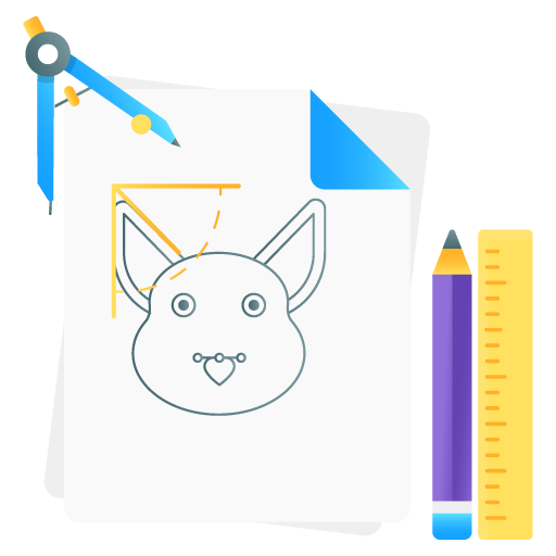 Sketching -Seo and Development Flat Gradient Vectors