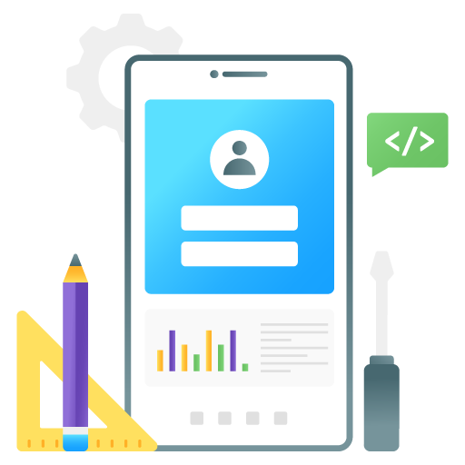 User Account -Seo and Development Flat Gradient Vectors