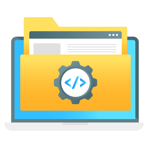 Web Folder -Seo and Development Flat Gradient Vectors