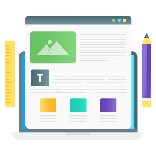 Web Design -App Development Flat Gradient Vectors