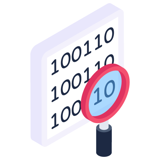 Binary Search -Cyber Security Isometric Icons