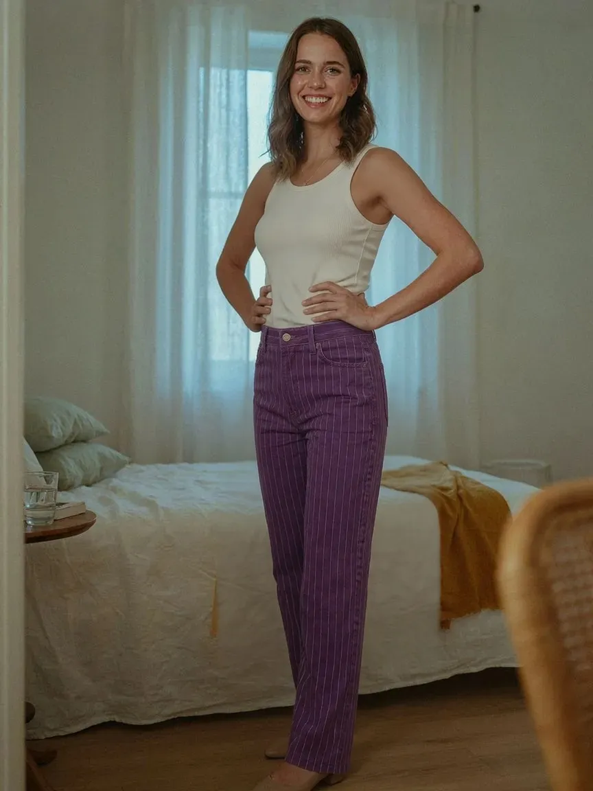 AI virtual try-on — Bootcut Jeans
