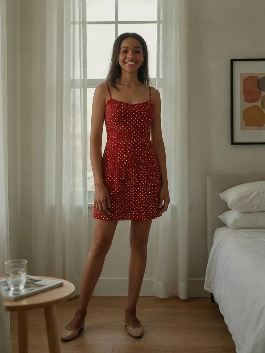 AI virtual try-on — Mini Dress