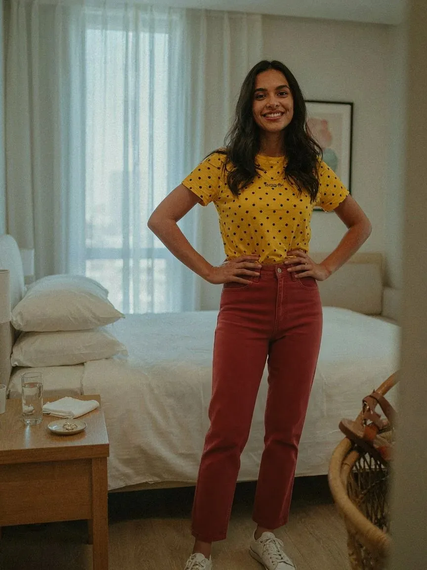 AI virtual try-on — Straight Leg Jeans