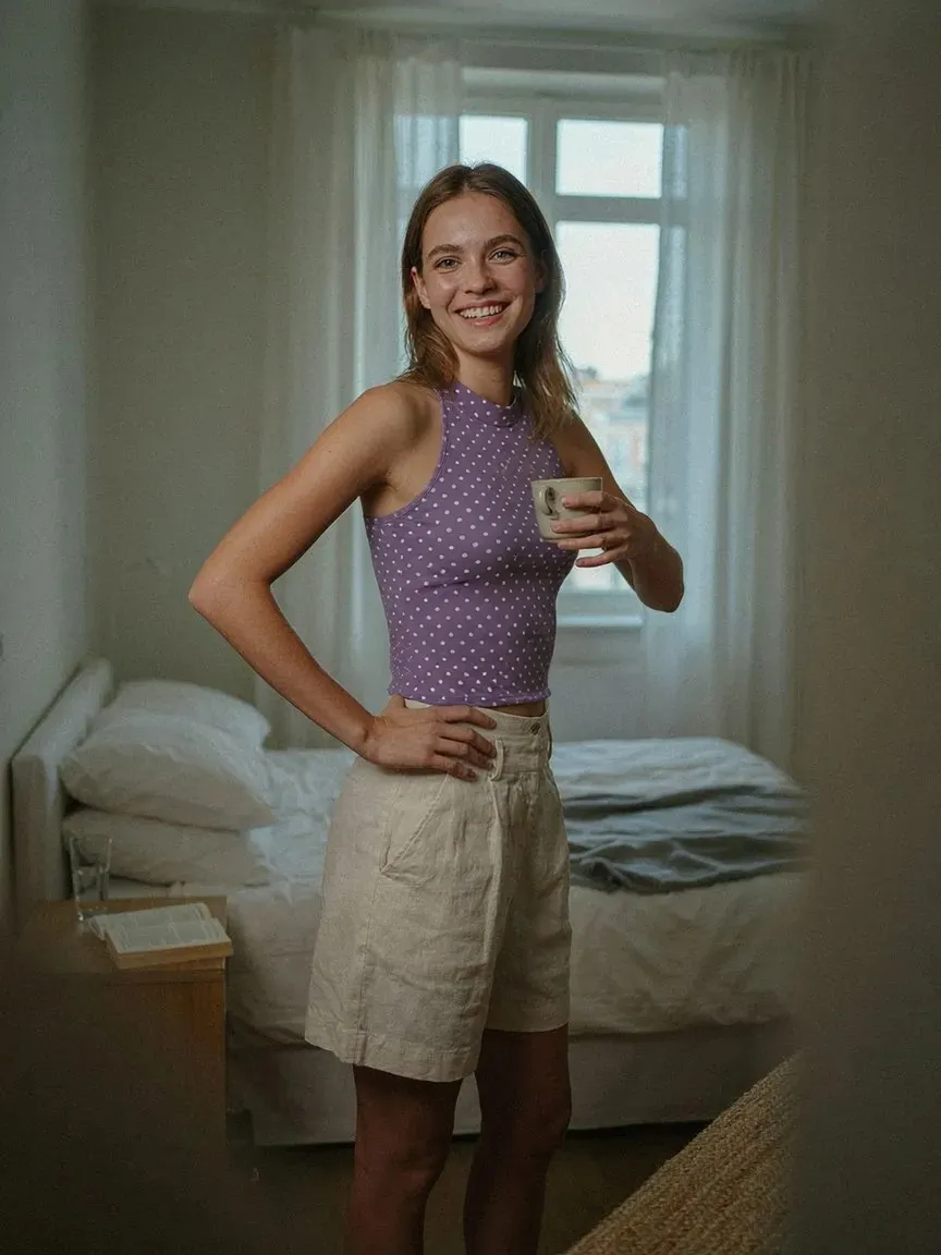 AI virtual try-on — Halter Top