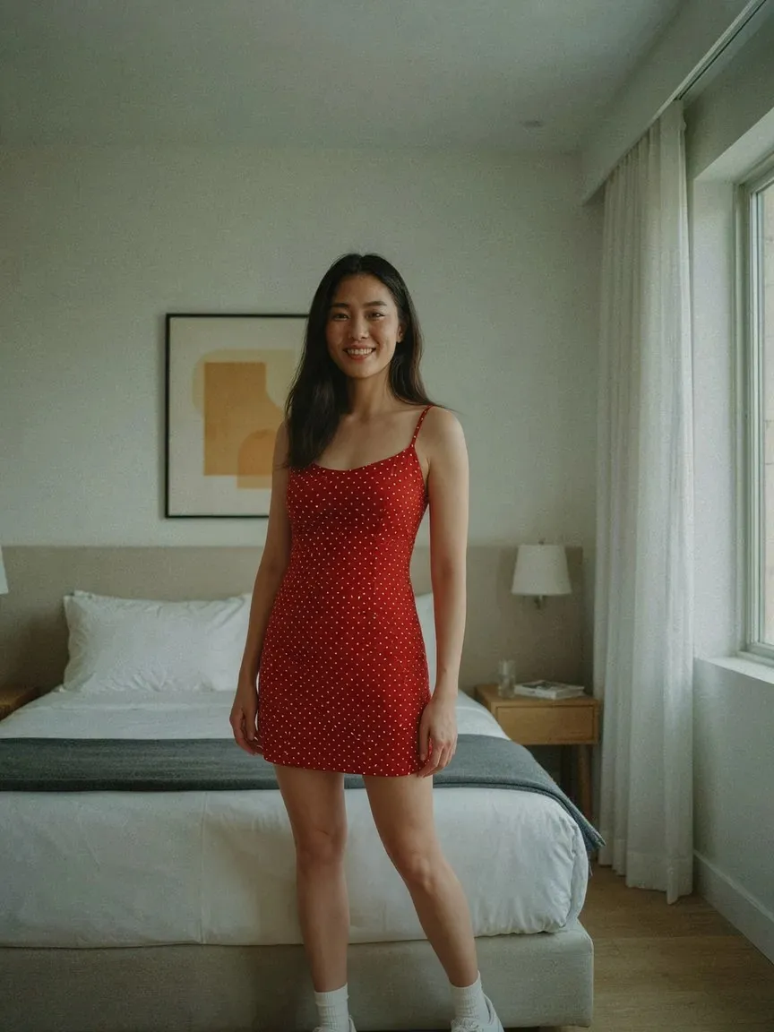 AI virtual try-on — Mini Dress