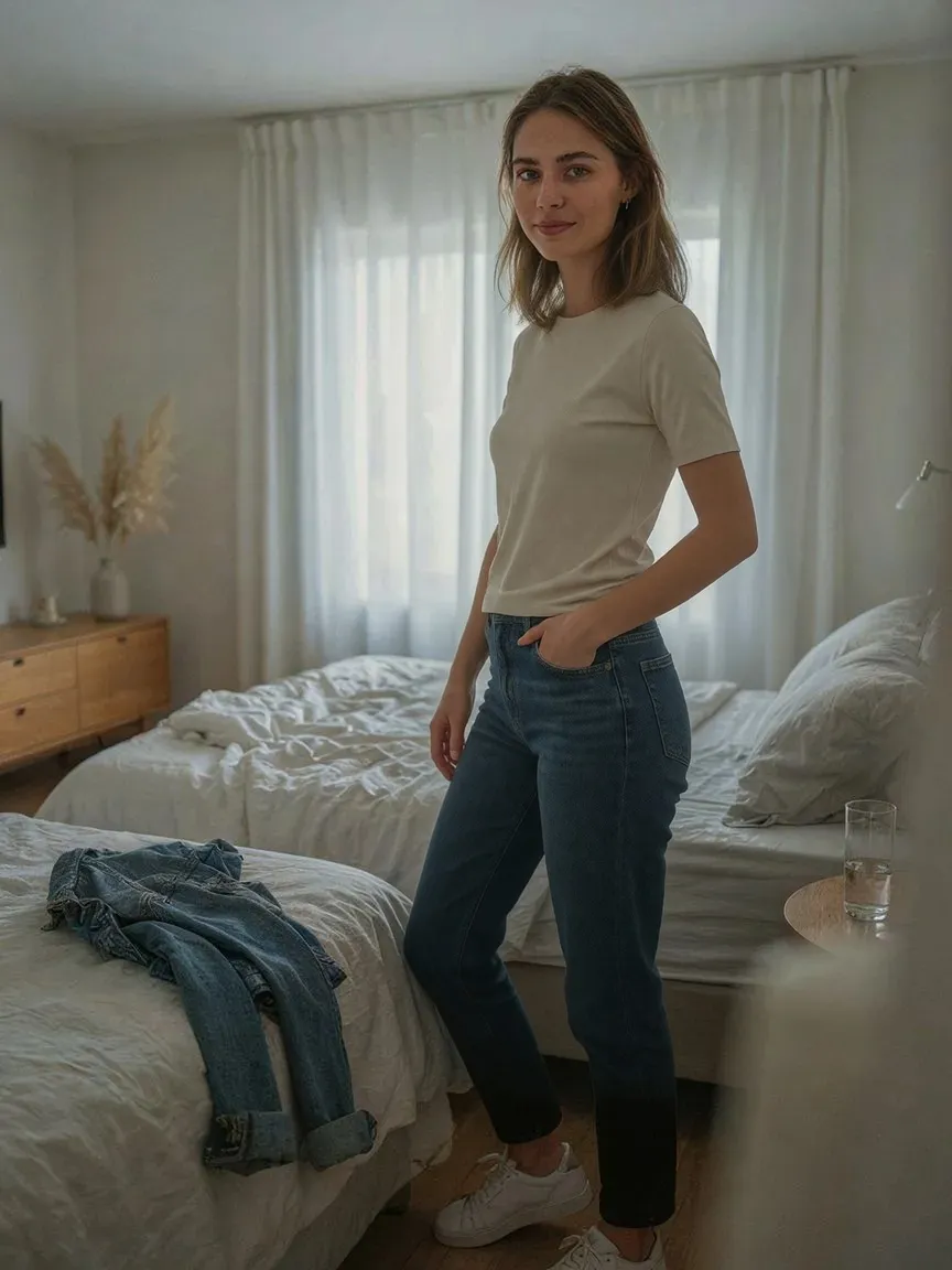AI virtual try-on — Jeans