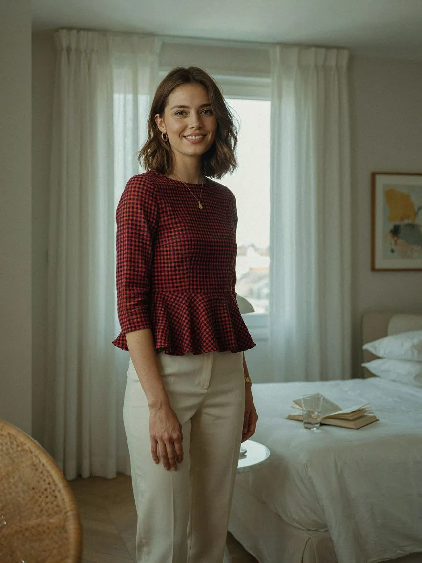 Peplum Top — garment image