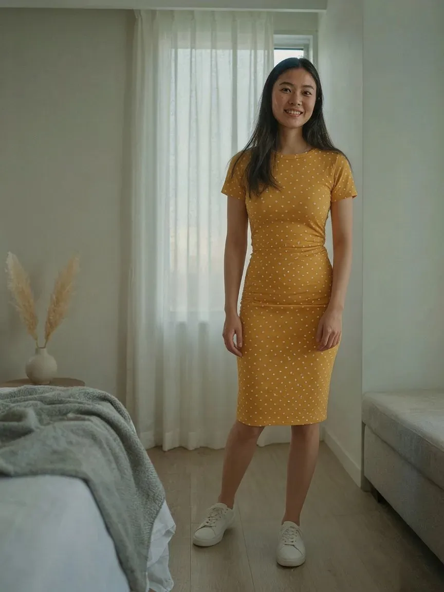 AI virtual try-on — Bodycon Dress