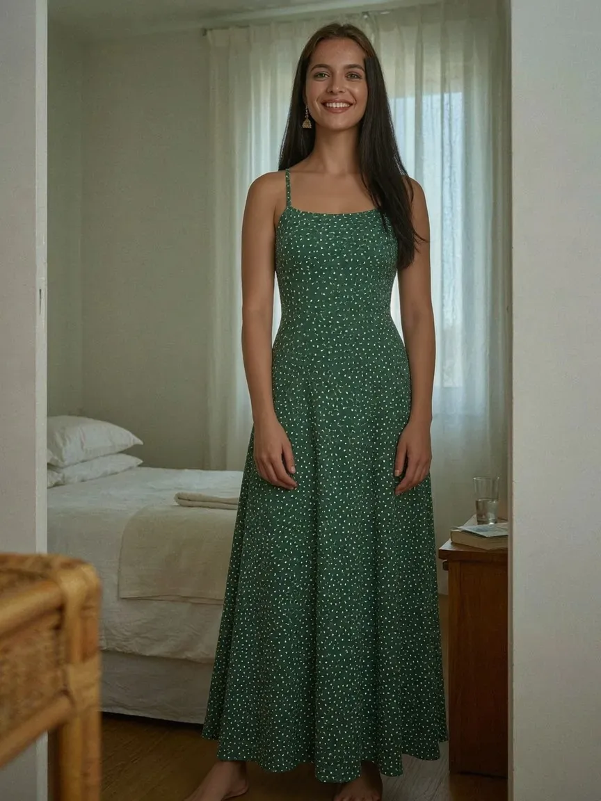 AI virtual try-on — Maxi Dress