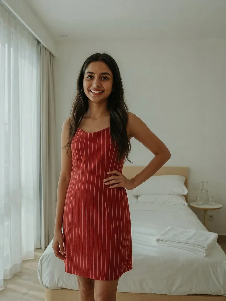 AI virtual try-on — Slip Dress