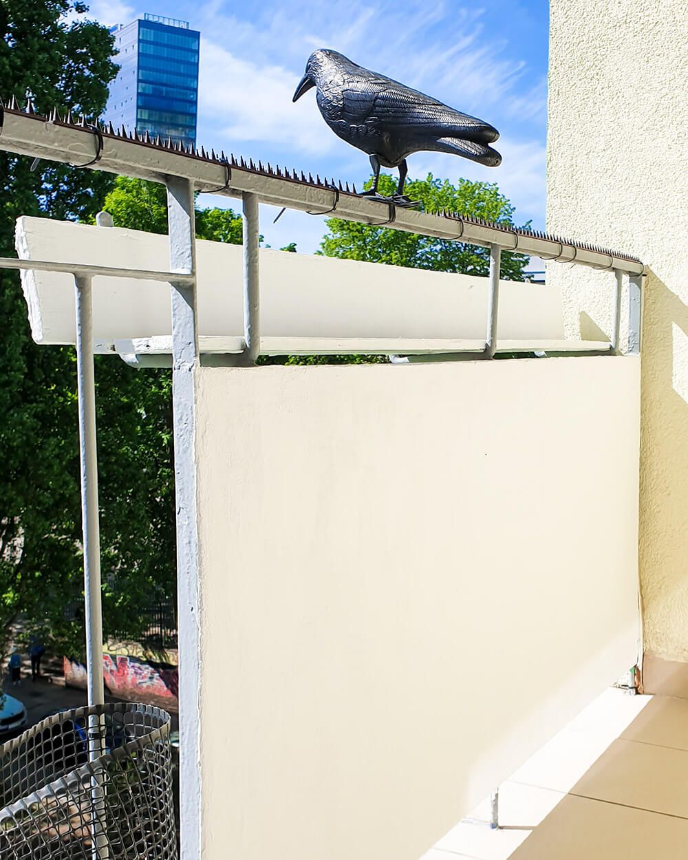 Remont Loggii. Pomalowana Papą w płynie Megaron. Kruk na balkonie / loggi