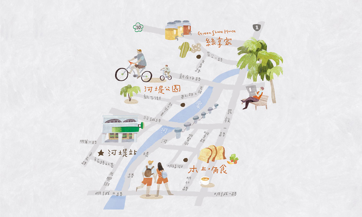 高雄左營河堤小旅行，在綠蔭水岸實踐減塑生活