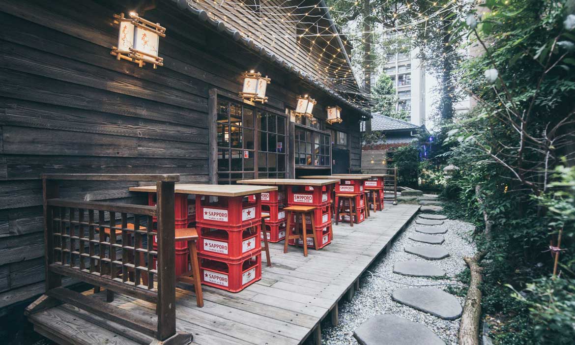 藏身護城河邊的絕美日式老屋，大村武串燒居酒屋