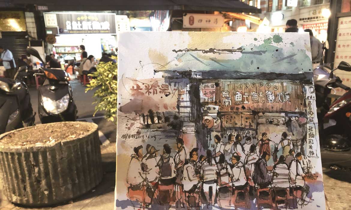 台北的街景比想像中更可愛 跟著畫家鄭開翔，重新認識獨特又熟悉的城市紋理