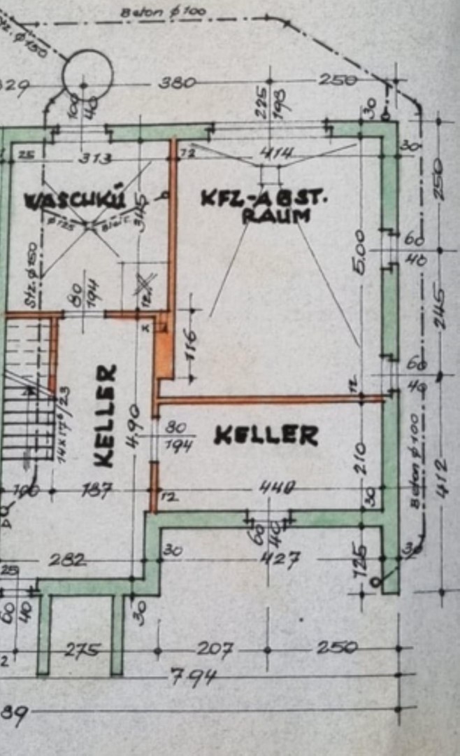 Haus Kauf Mistelbach Mistelbach 2417/8910 18 Plan Keller