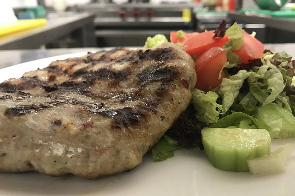 Pleskavitsa garnished  photo