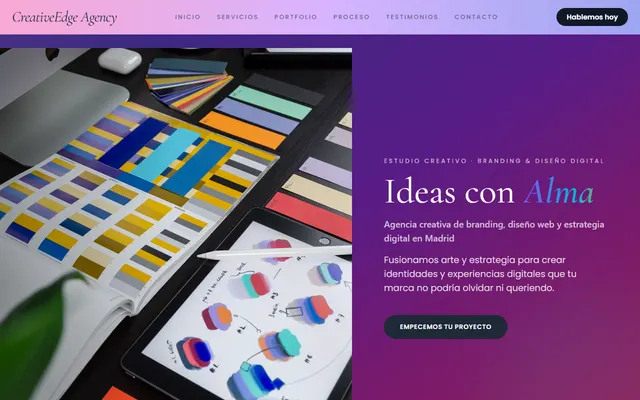 CreativeEdge Agency — Estudio Creativo Multicolor