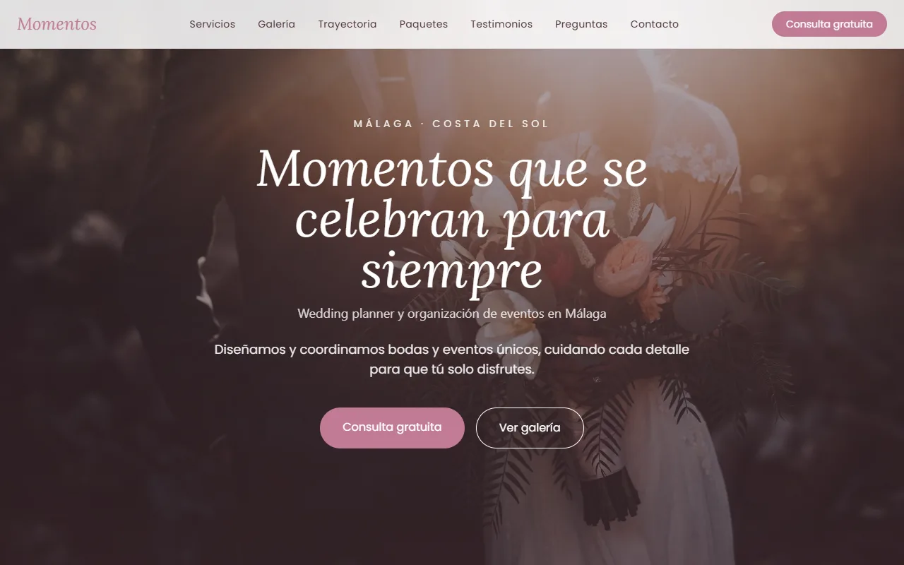 Momentos Eventos & Bodas — Organización de Eventos