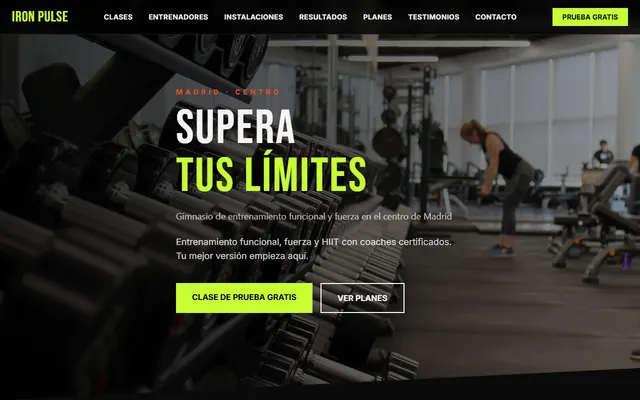 Iron Pulse Gym — Entrenamiento Funcional