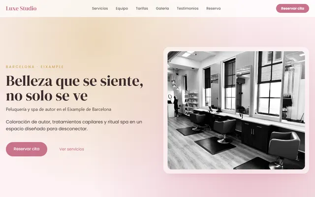 Luxe Studio — Peluquería & Spa