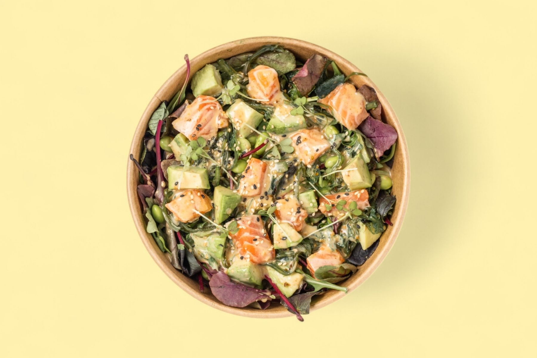 Low-Carb Salmon Poke Bowl