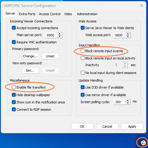 Block Remote Input Configuration