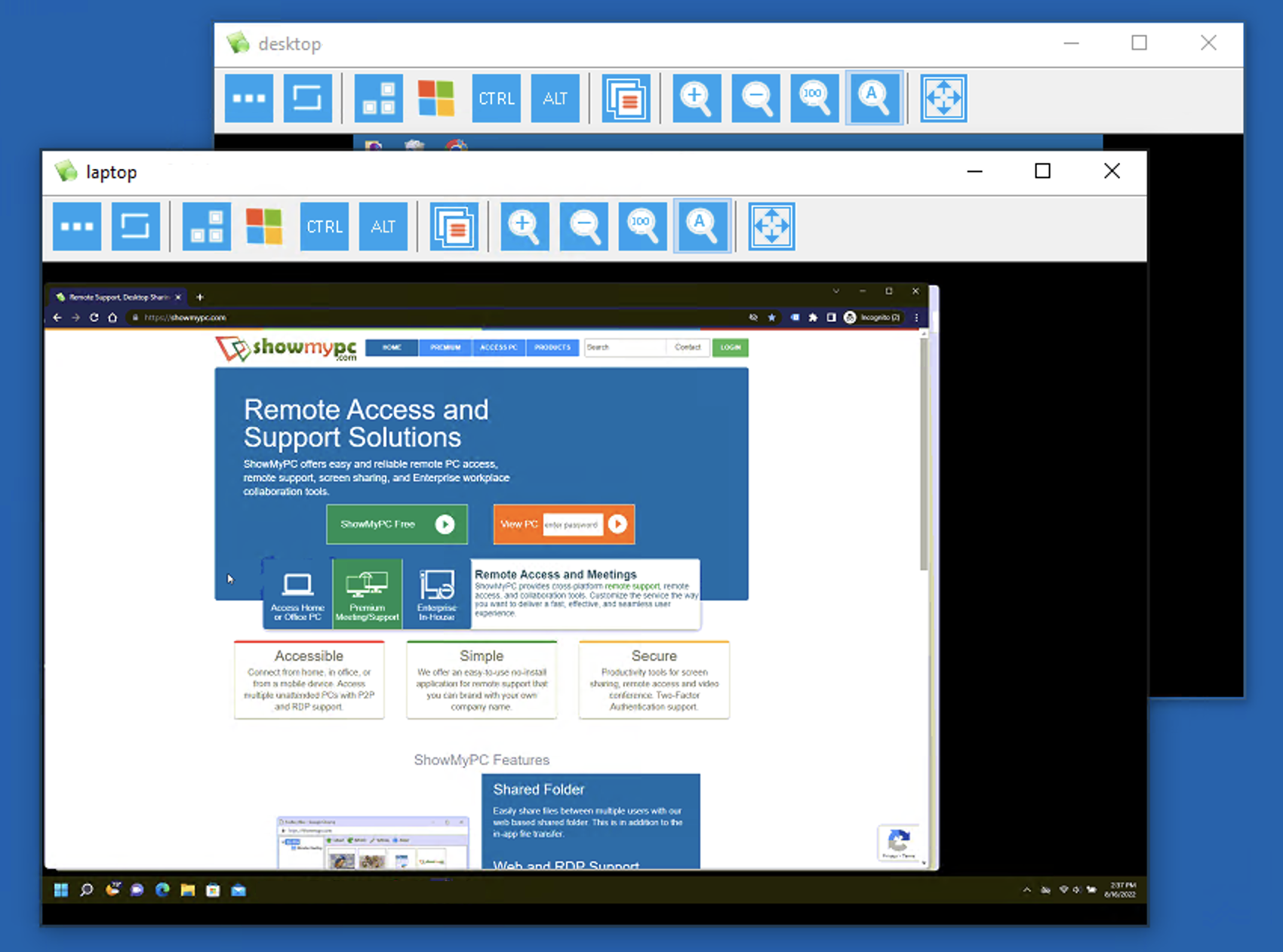 Multiple Screen View