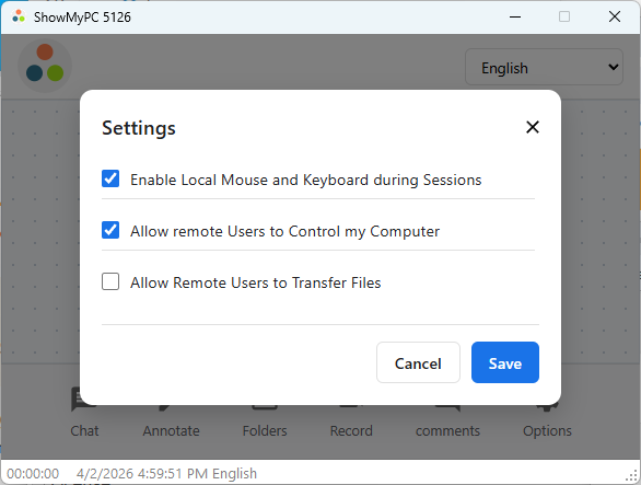 Premium Version File Access Settings