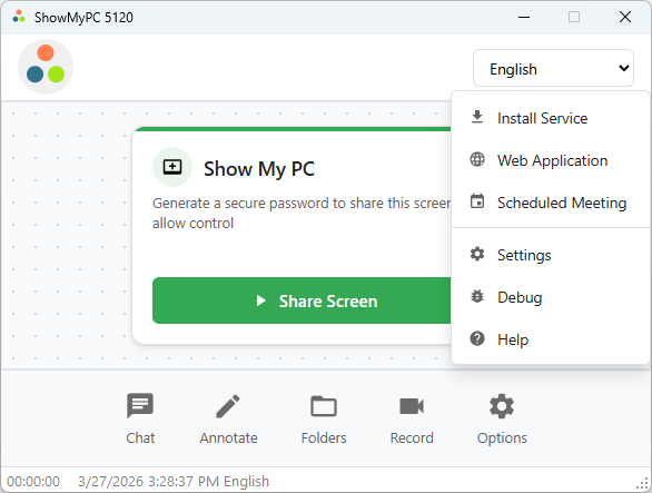 Scheduled Meetings Option