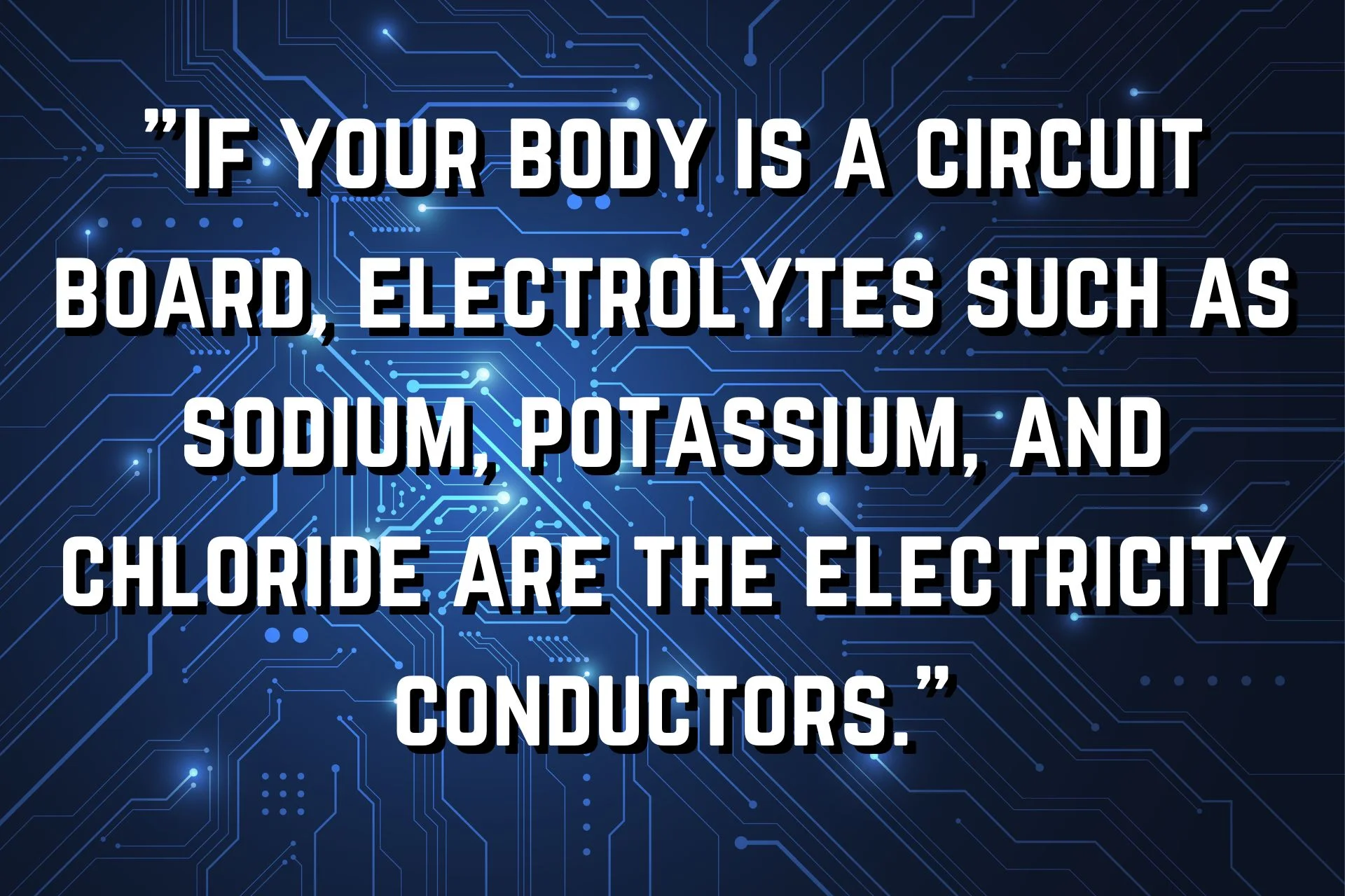 man drinking electrolyte mix