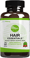 Hair Essentials Natural Hair Growth Supplement for Women and Men, 90 Count