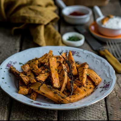 roasted sweet potatoes